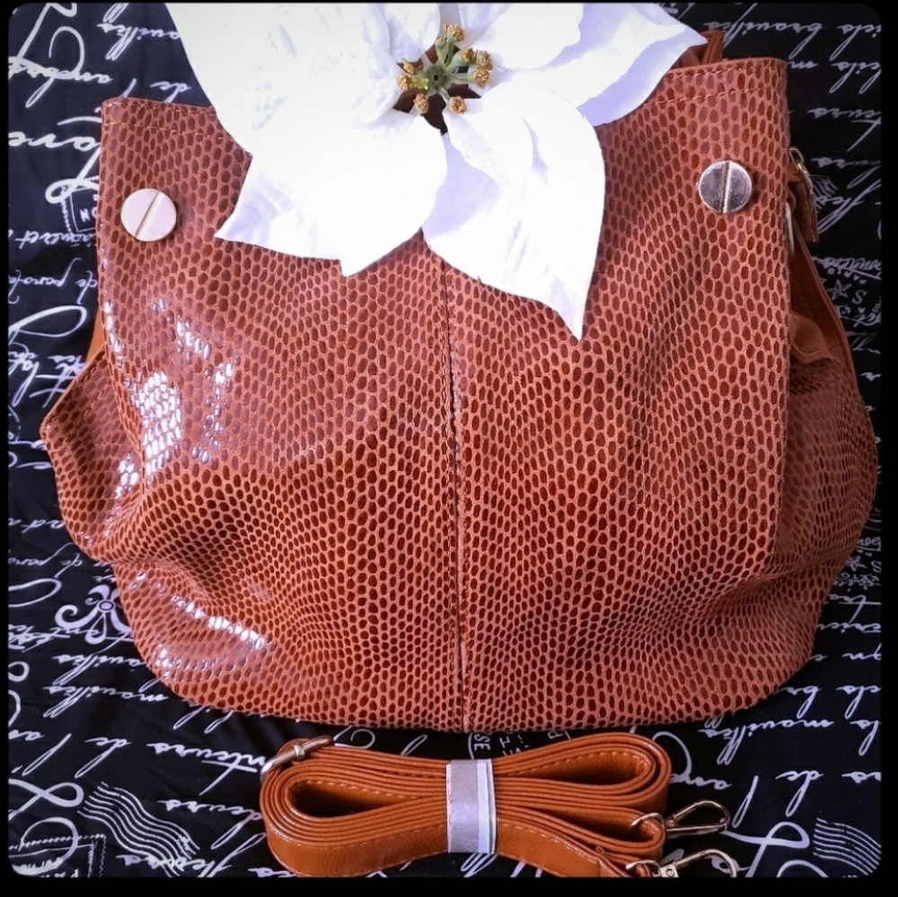 NWOT "Brown" Genuine Leather Serpentine - Picture 3 of 3